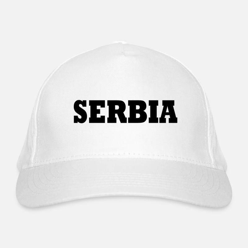 Serbien Bio-Baseballkappe