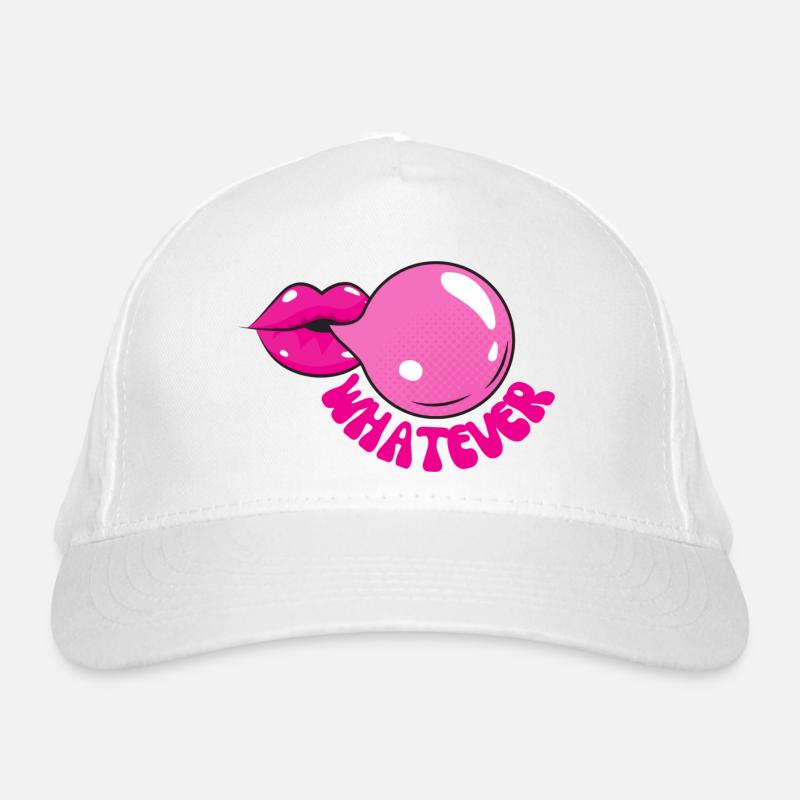 Whatever - Organic Baseball Cap - white