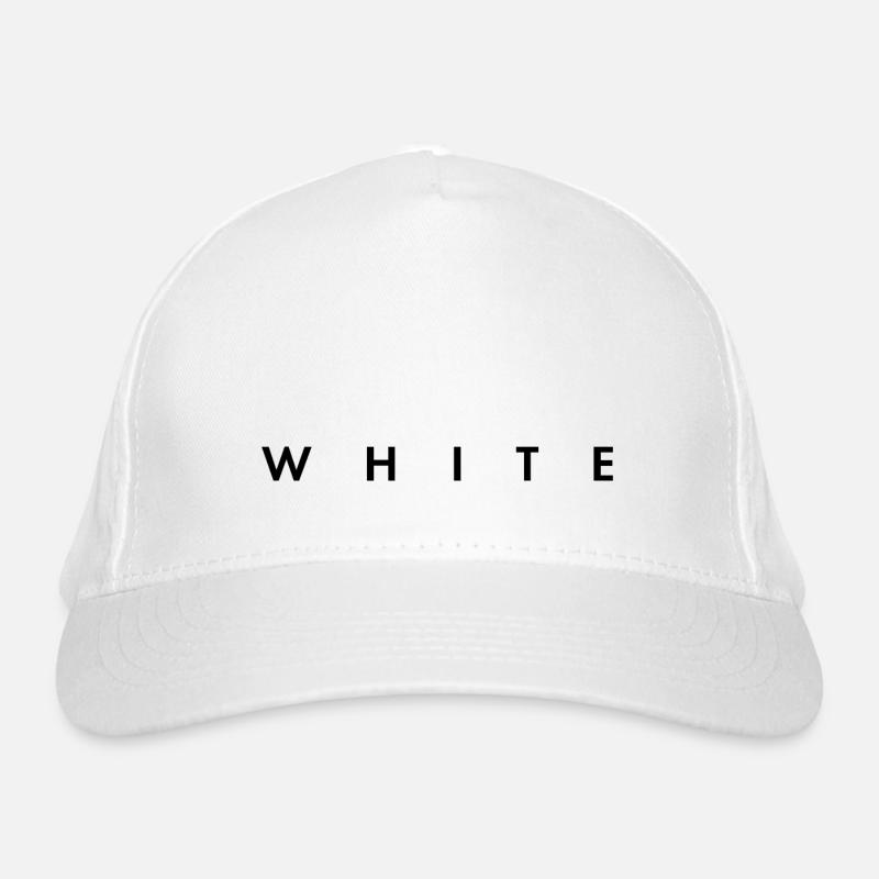 blanc - la couleur blanche Casquette classique bio