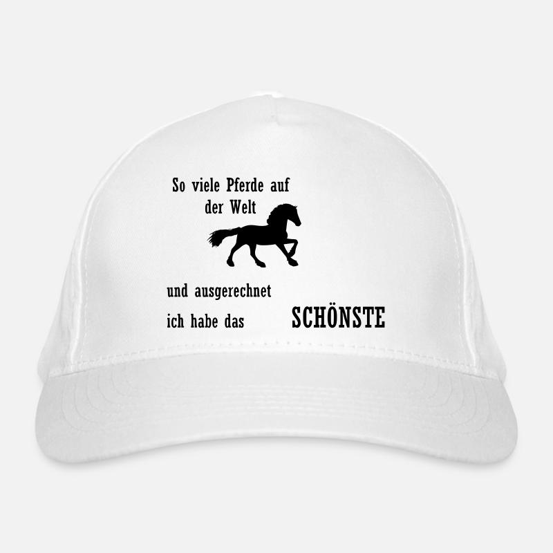 Pferde Spruch Reiten Bio-Baseballkappe