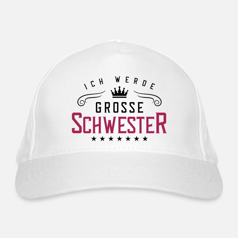 ich werde grosse schwester Bio-Baseballkappe