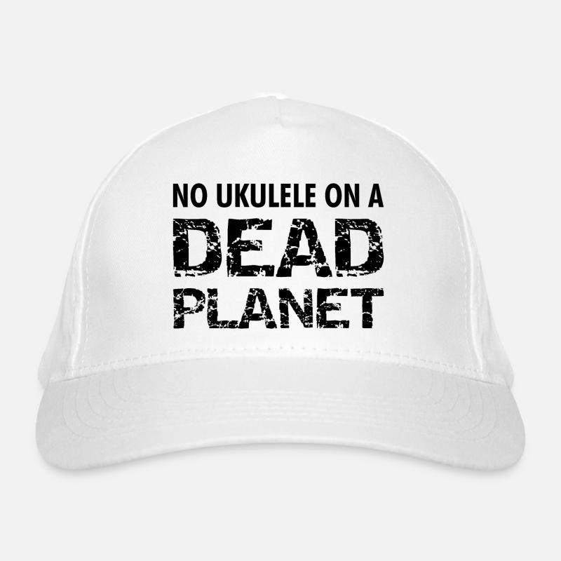 NO UKULELE ON A DEAD PLANET Uke Umweltschützer Bio-Baseballkappe