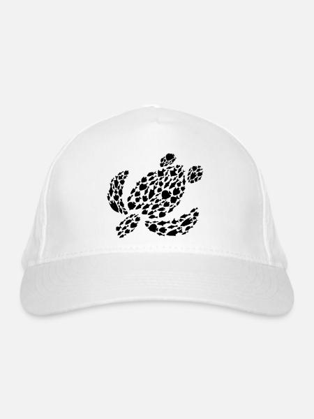 Sea Turtle Sea Ocean Animals Turtle - Organic Baseball Cap - white - Front