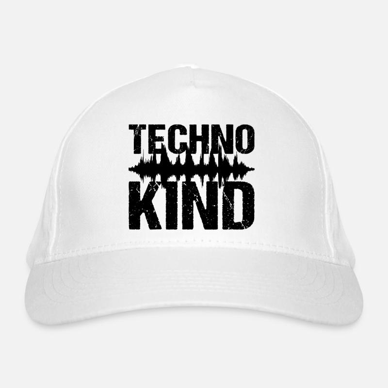 Techno Kind Techno Musik Bio-Baseballkappe