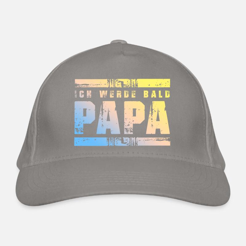Ich werde Bald Papa Bio-Baseballkappe