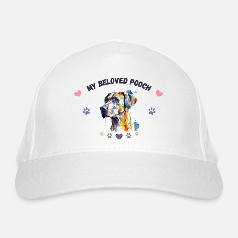 Mon toutou d'amour GR2 BLK - Casquette classique bio - blanc