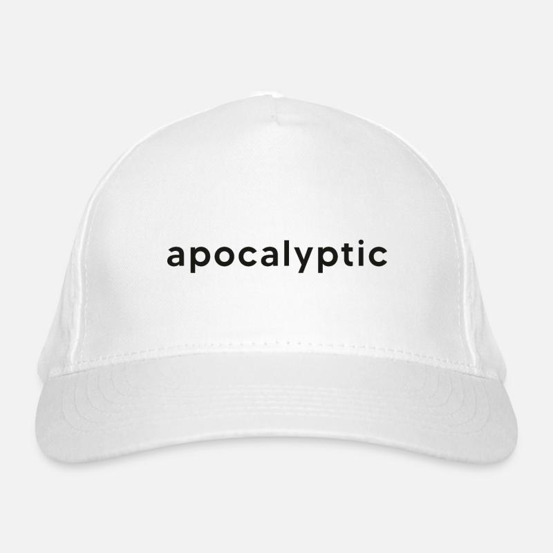 Conception de la typographie apocalyptique Casquette classique bio