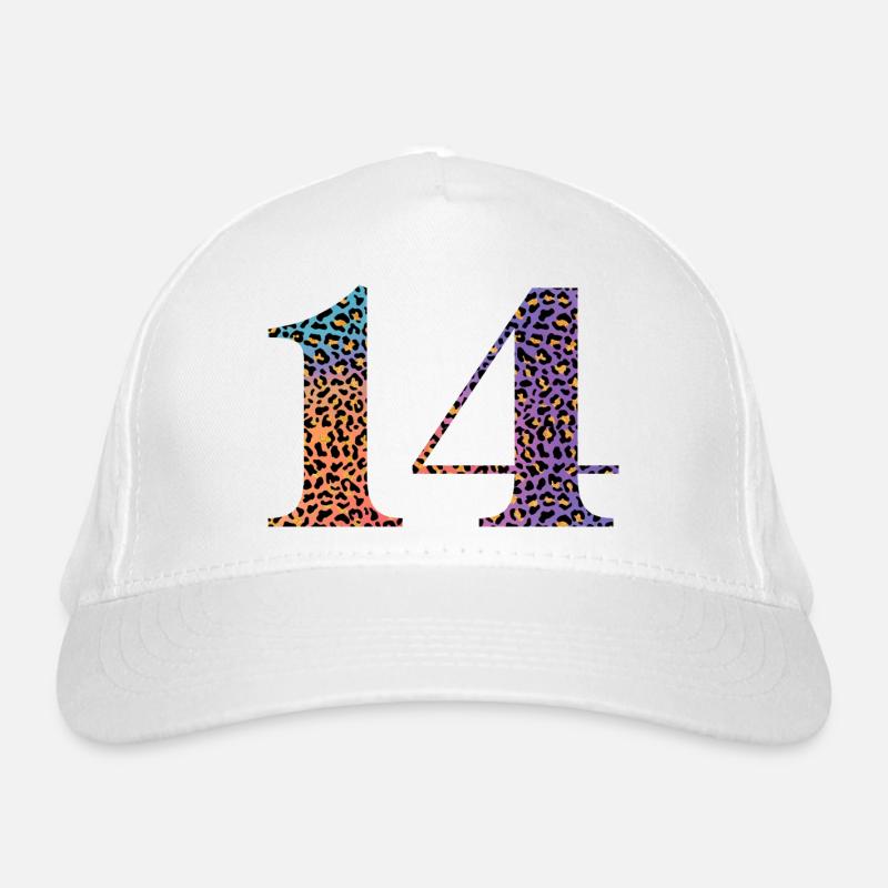 14e anniversaire léopard Casquette classique bio