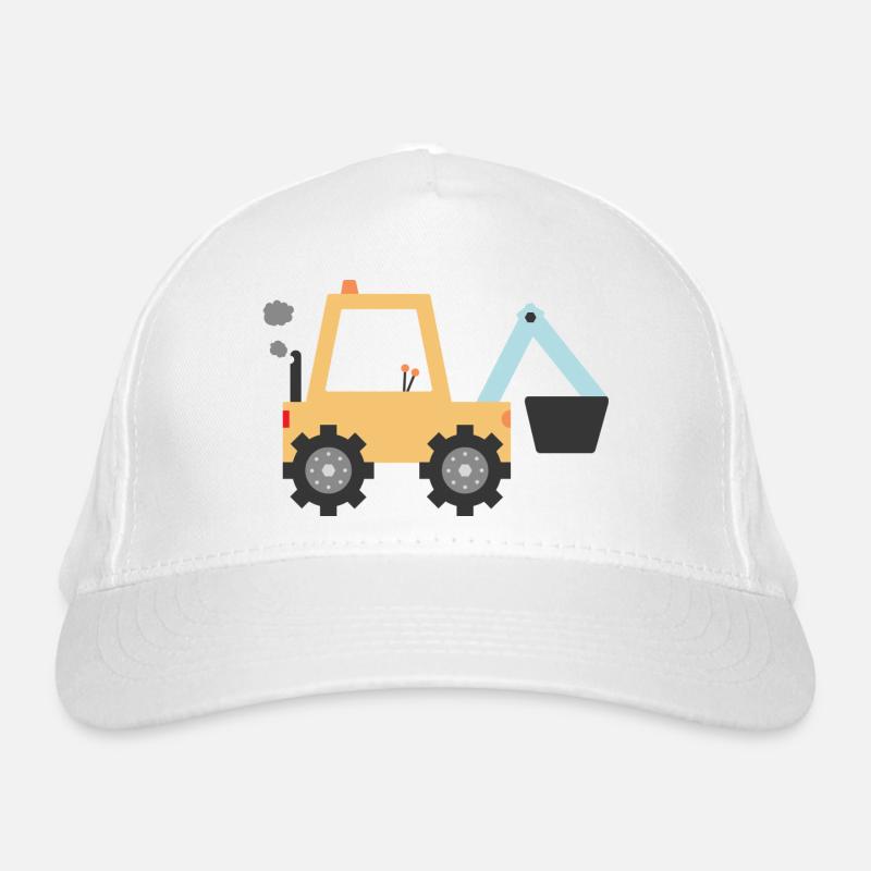 Pelleteuse jaune Casquette classique bio