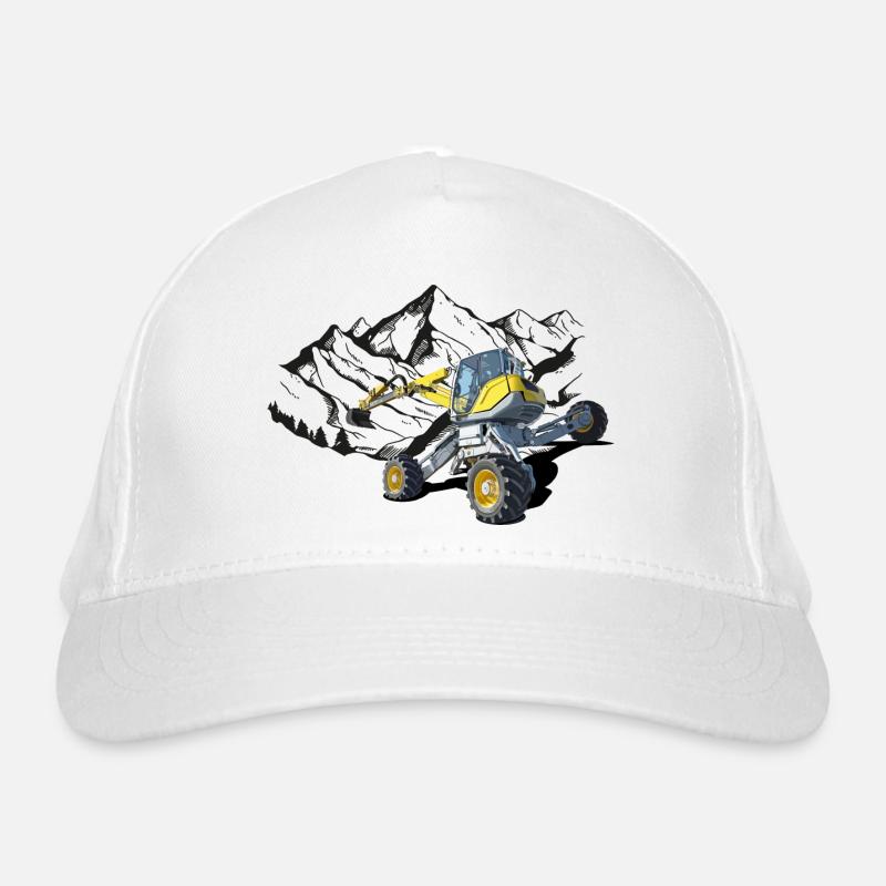 Excavator, walking excavator for difficult terrain Organic Baseball Cap