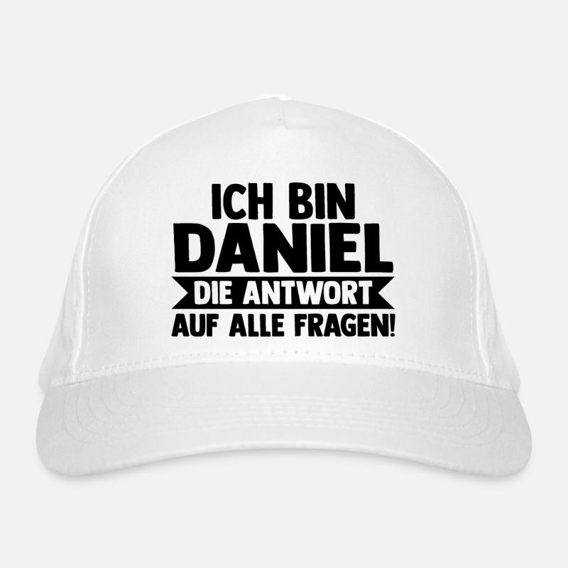 First name Daniel Organic Baseball Cap