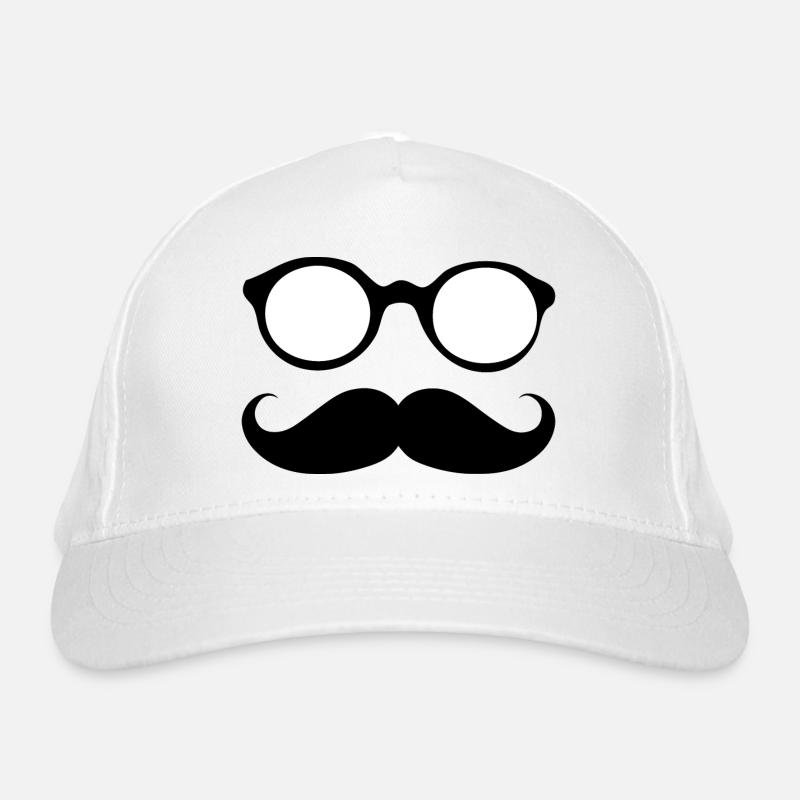 Schnurrbart Bio-Baseballkappe