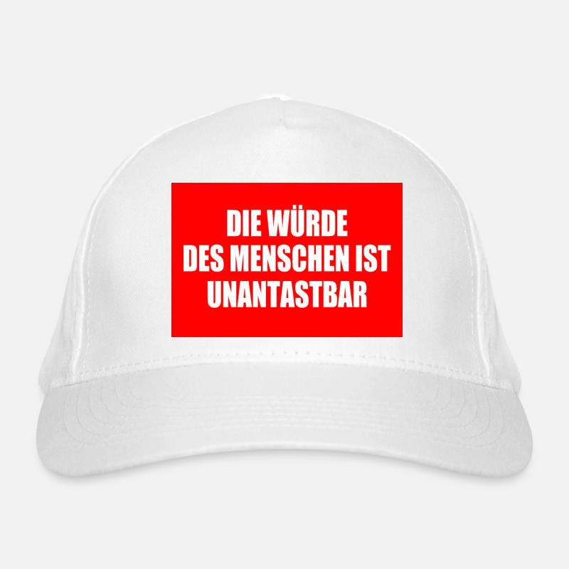 Human dignity is inviolable Organic Baseball Cap