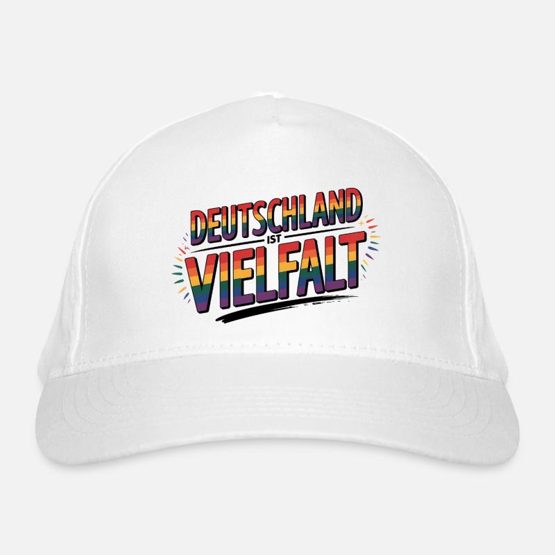 Germany is Diversity - Cool Pride Logo Organic Baseball Cap