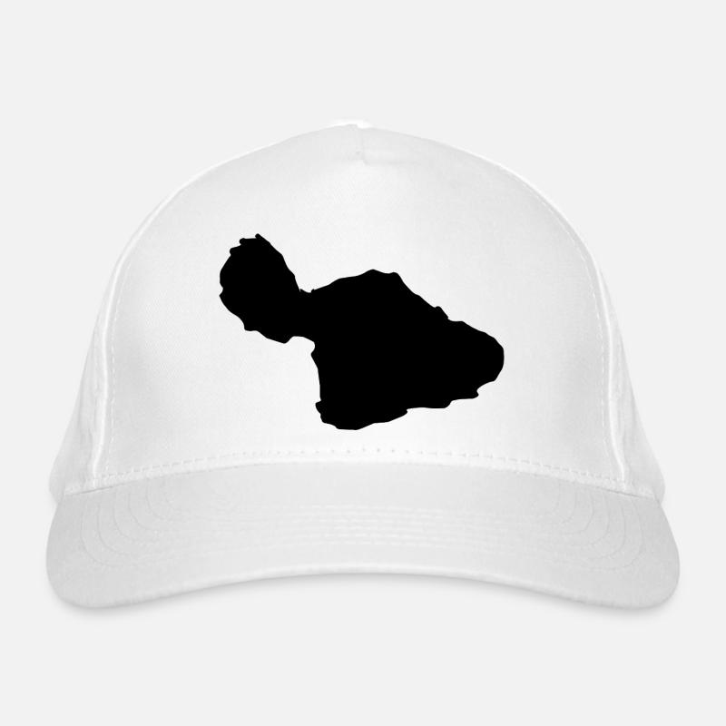 Maui map Organic Baseball Cap