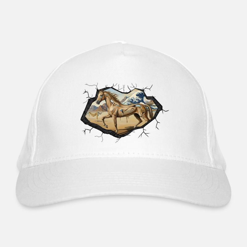 Désert du Far West du Cheval psychédélique surréaliste Casquette classique bio