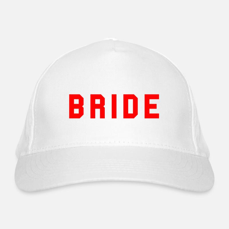 BRIDE College Design Red Organic Baseball Cap