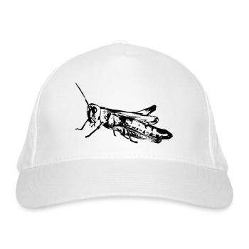 Grasshopper / Grashüpfer - Bio-Baseballkappe - Weiß - Vorne