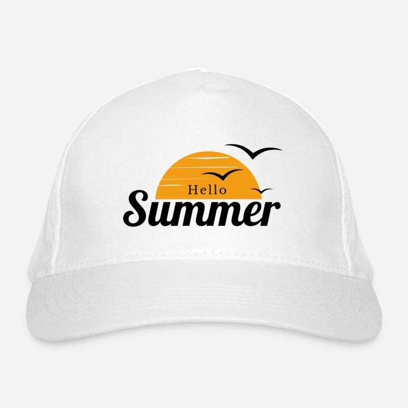 Hallo Sommer Bio-Baseballkappe