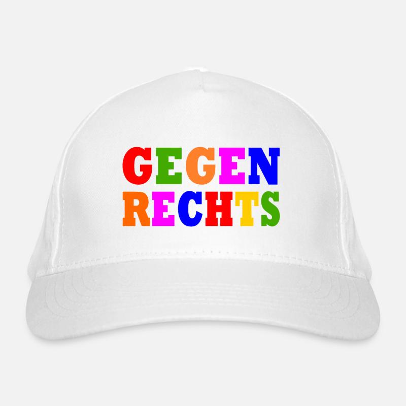 Gegen rechts Bio-Baseballkappe