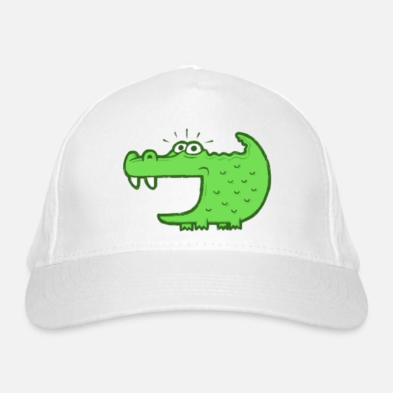 Krokodil Bio-Baseballkappe