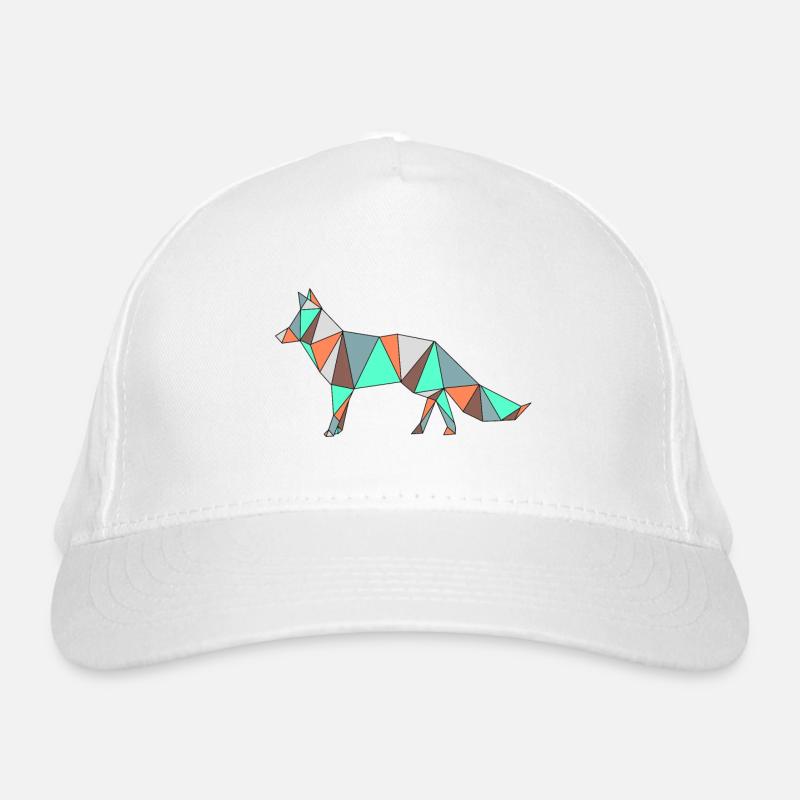 Fox painted Organic Baseball Cap