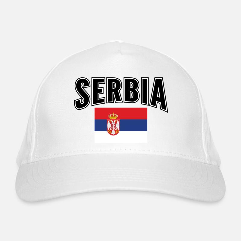 Serbien Bio-Baseballkappe