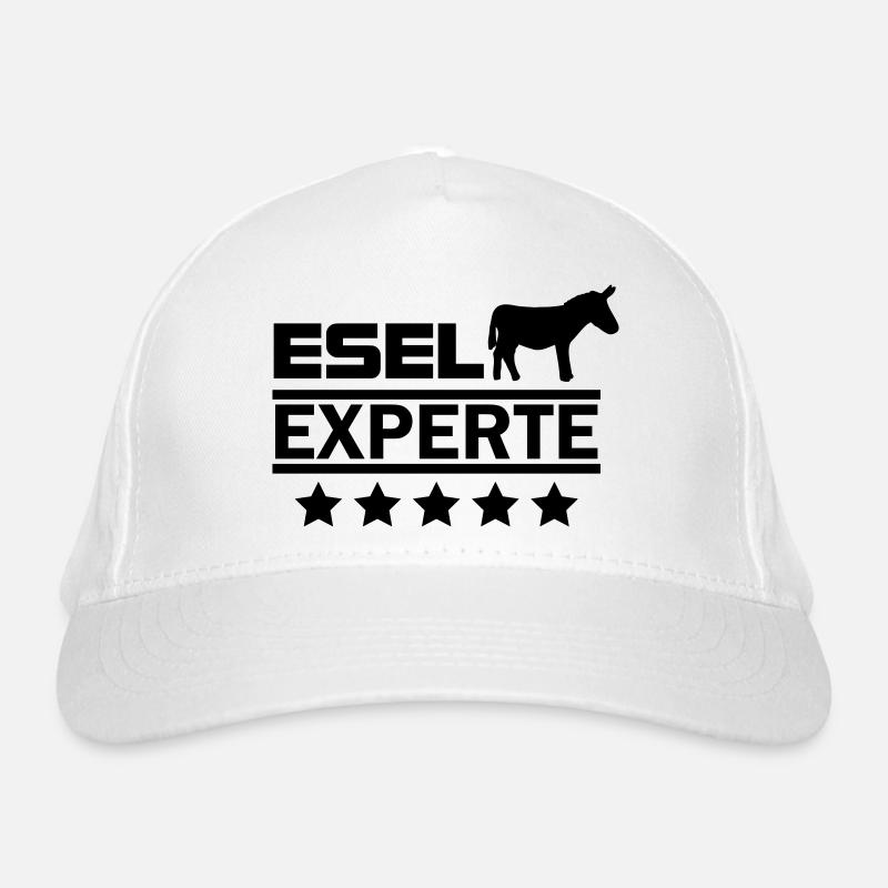 Esel Experte Bio-Baseballkappe