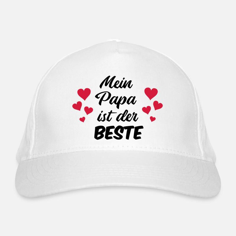 papa_ist_der_beste Bio-Baseballkappe