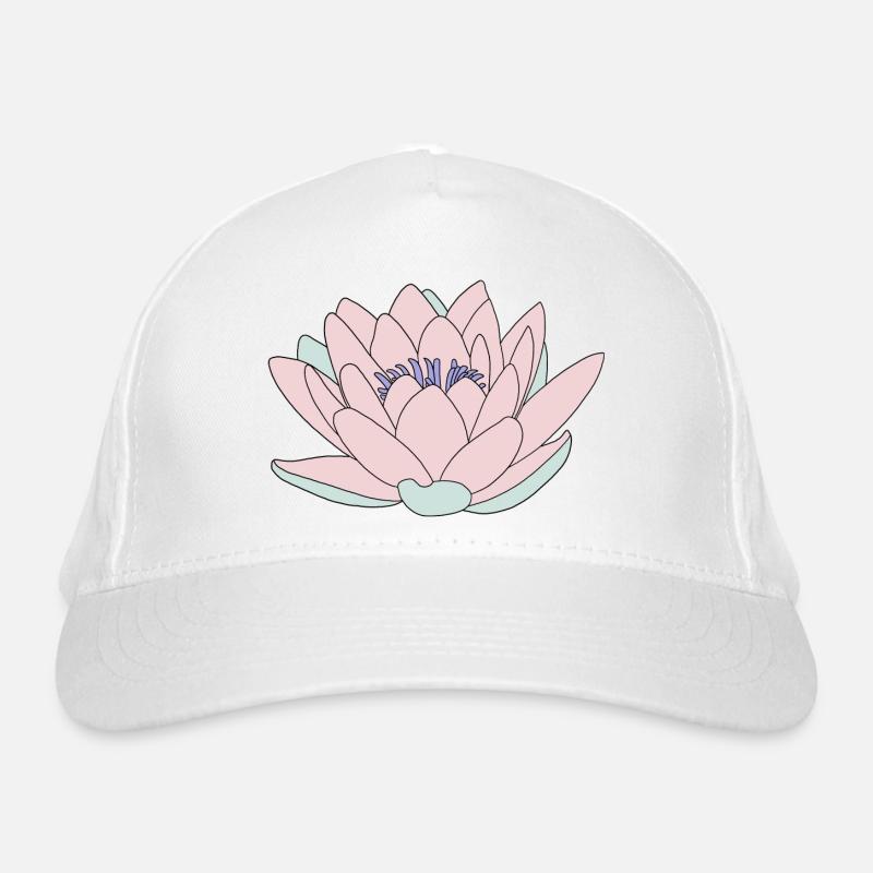 Nénuphar rose Casquette classique bio