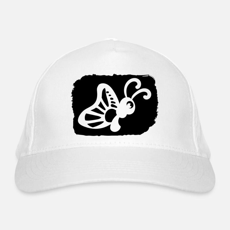 funny butterfly - nature conservation environment climate Organic Baseball Cap