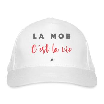 La mob c est la vie - Casquette classique bio - blanc - Devant