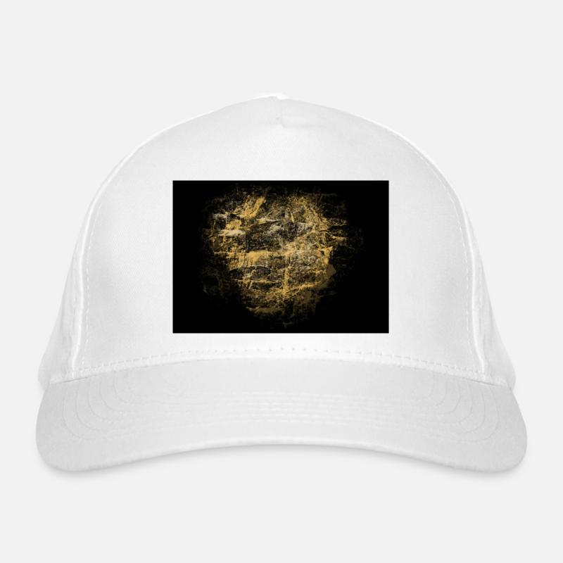Black & Gold Bio-Baseballkappe