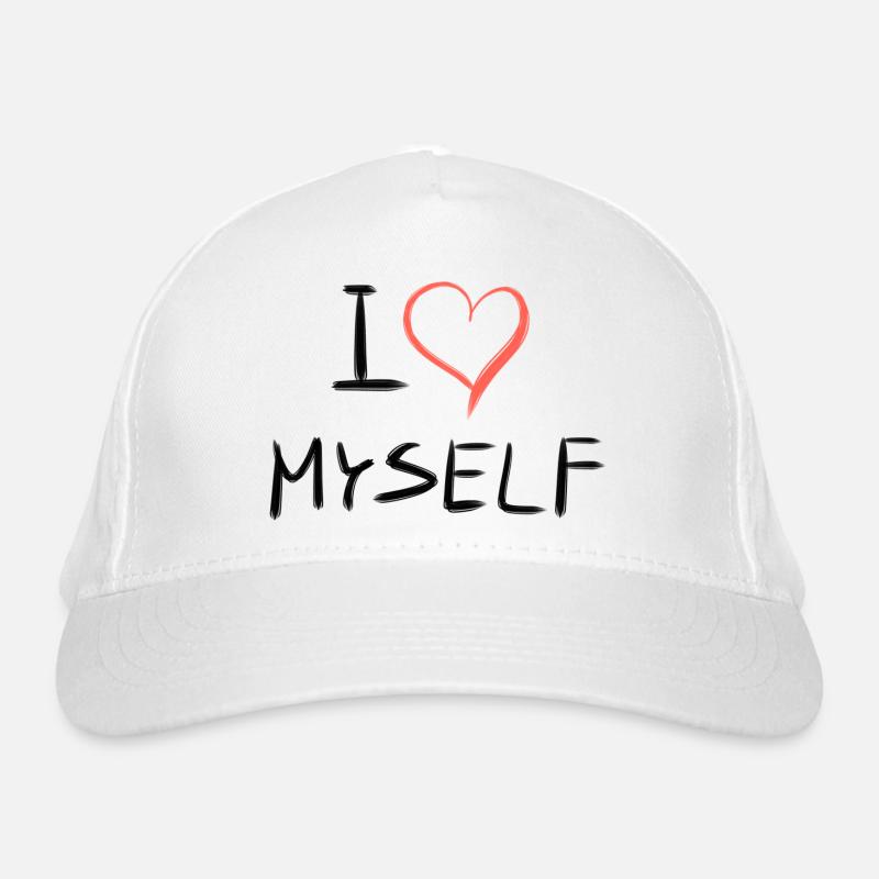 ich liebe mich herz text Bio-Baseballkappe