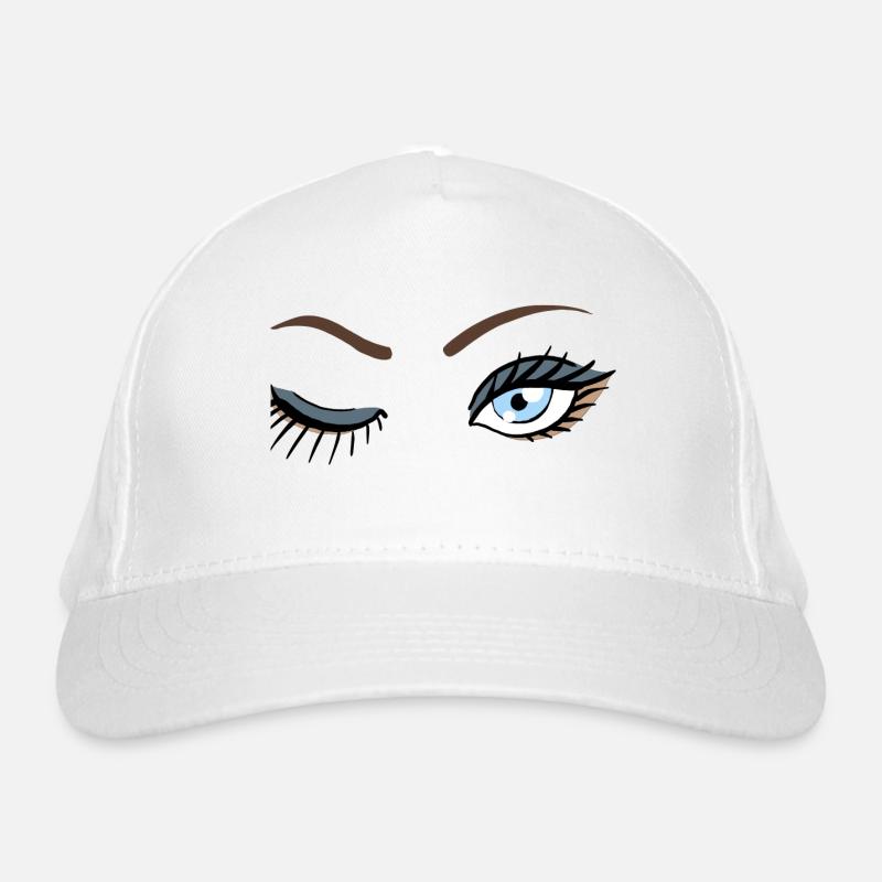 Augen Zwinker Bio-Baseballkappe