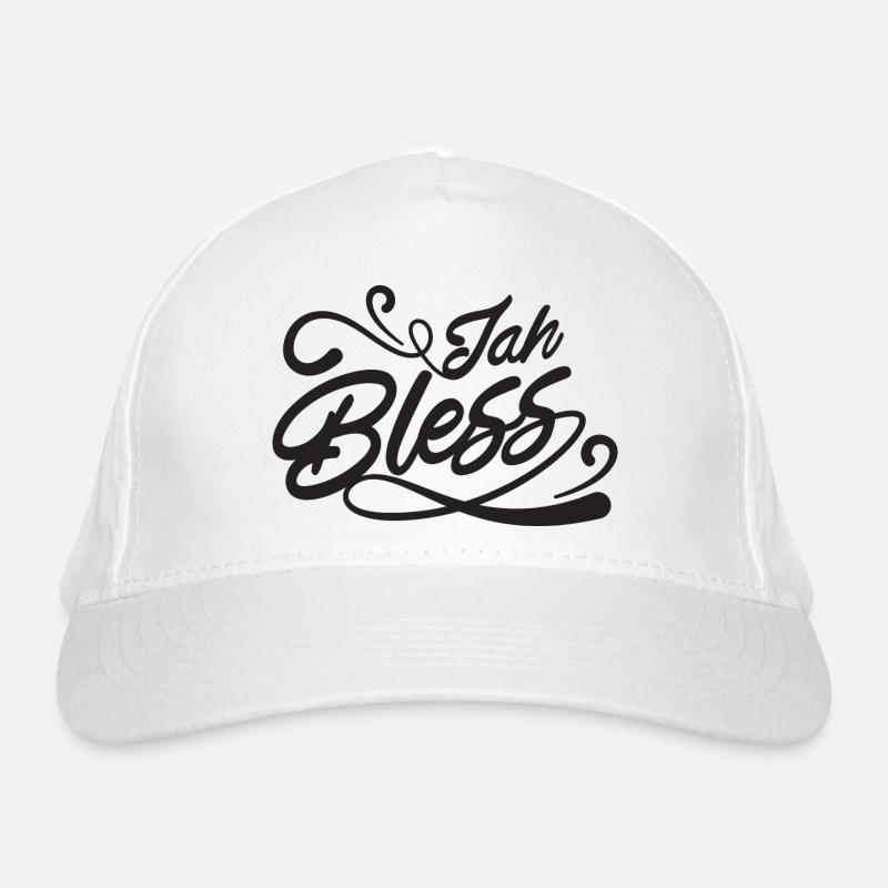 Jah Bless Script Bio-Baseballkappe