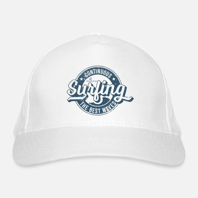Denim Surflabel Vintaged Bio-Baseballkappe