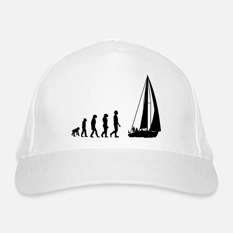 Evolution des Segelns Bio-Baseballkappe