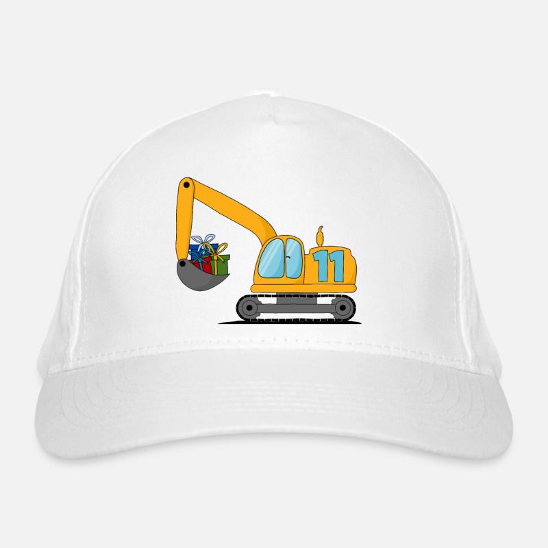 Bagger Kinder 11. Geburtstag Bio-Baseballkappe