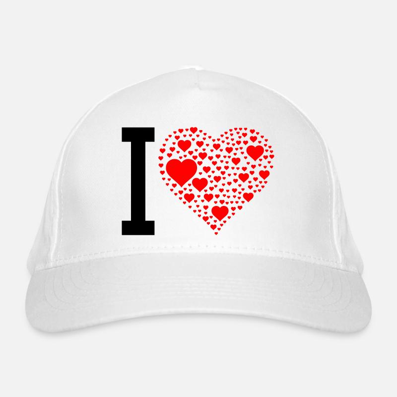 i love design 2 Bio-Baseballkappe