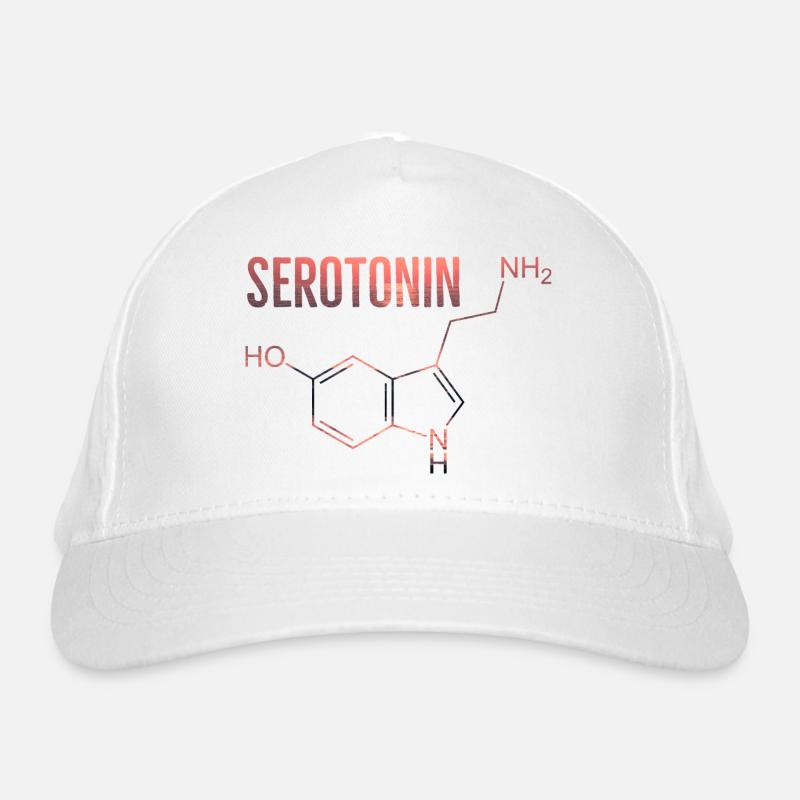 Serotonin-Molekül Bio-Baseballkappe