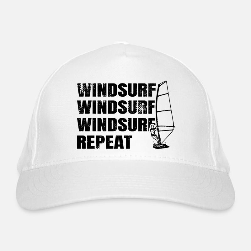 Windsurfing Repeat Organic Baseball Cap