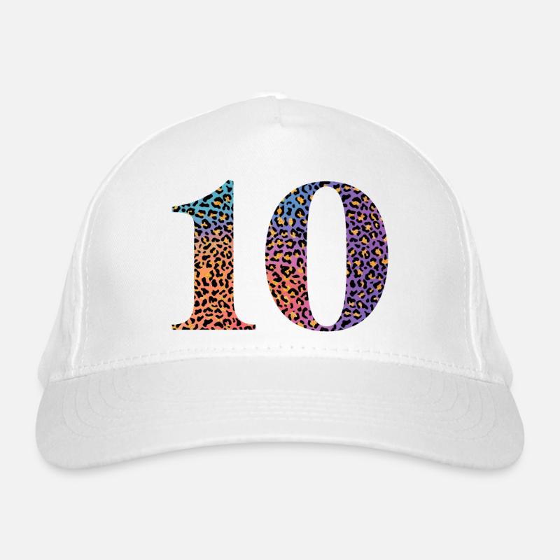 10e anniversaire léopard Casquette classique bio
