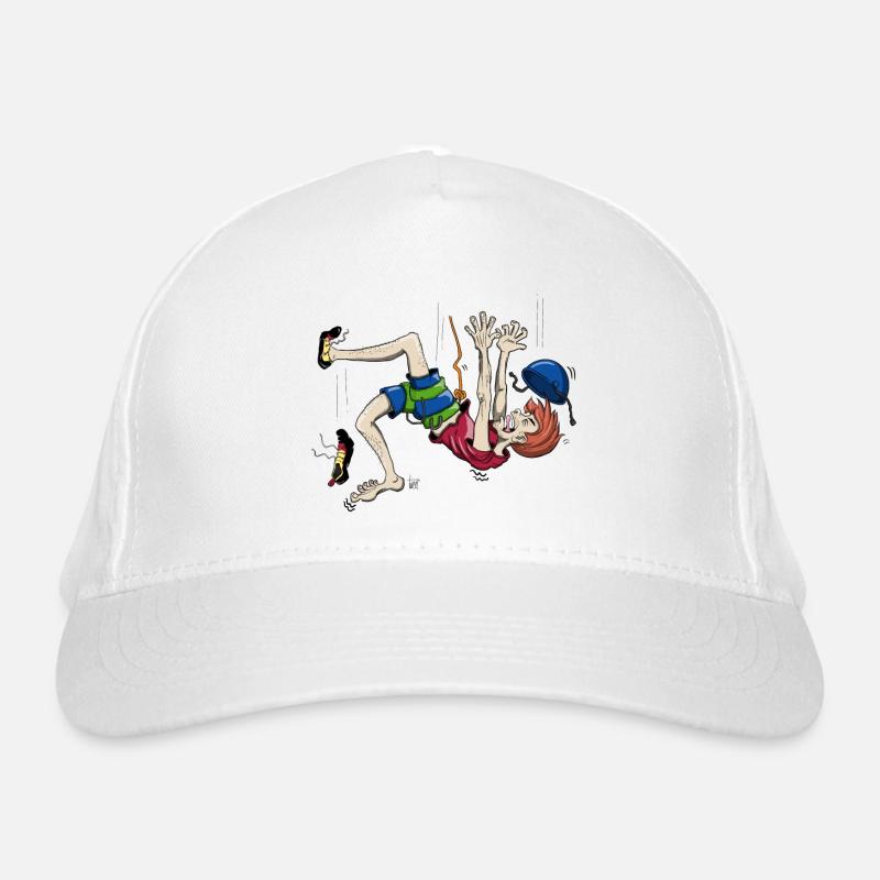 Crashing climber Organic Baseball Cap