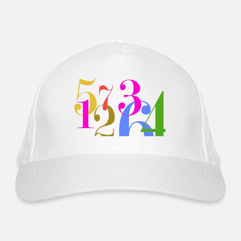 Piles de chiffres Casquette classique bio