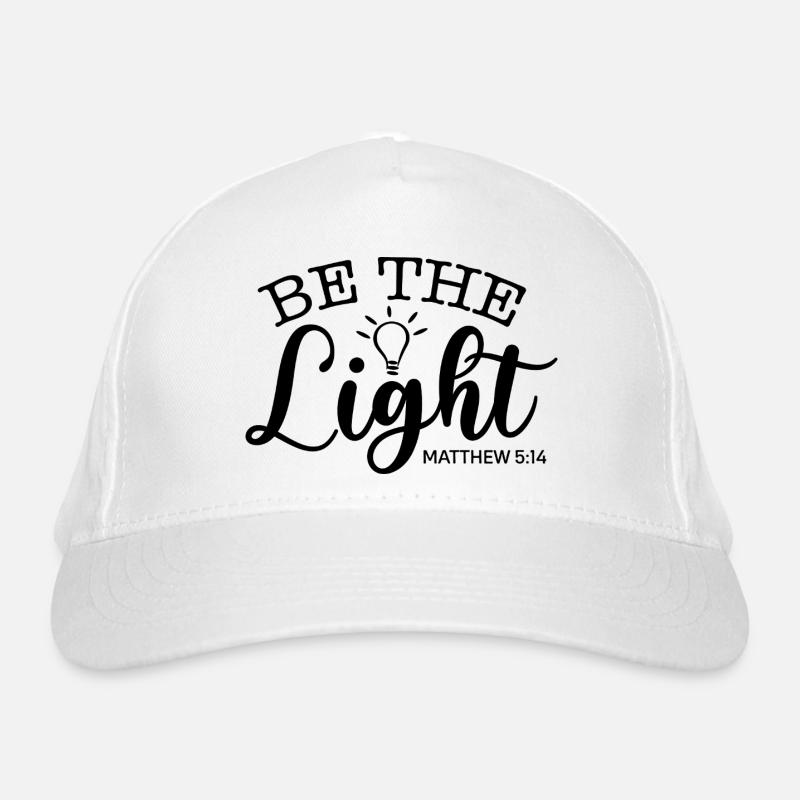 Sei das Licht Bio-Baseballkappe