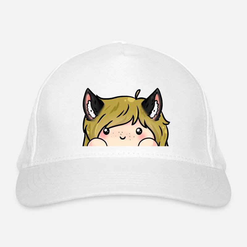 Katzen Mädchen Bio-Baseballkappe