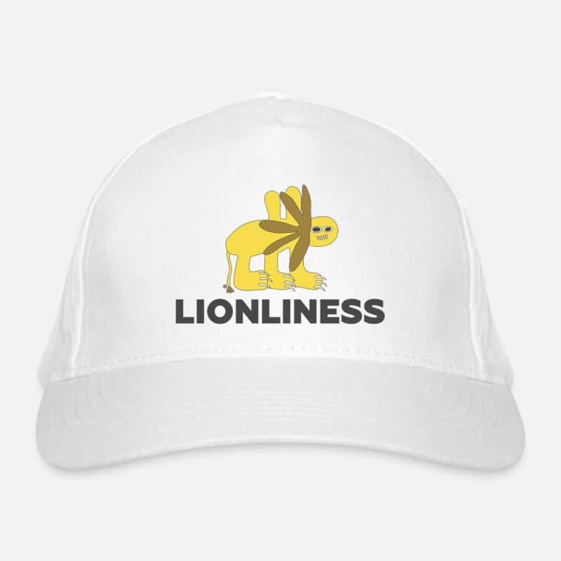 LIONLINESS - Nur Löwe Außenseiterkunst Bio-Baseballkappe