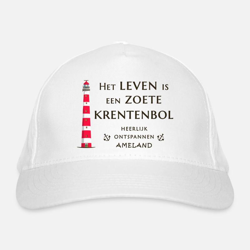 Ameland, Netherlands, Leuchtturm Raisin Buns Organic Baseball Cap