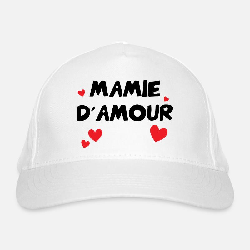 Oma der Liebe Bio-Baseballkappe